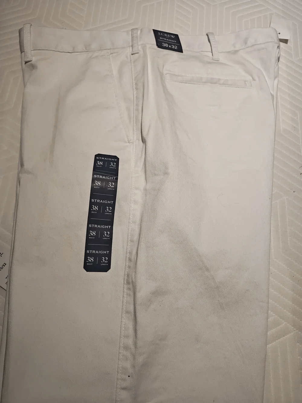 J. Crew Men's Straight-Fit Pants in White